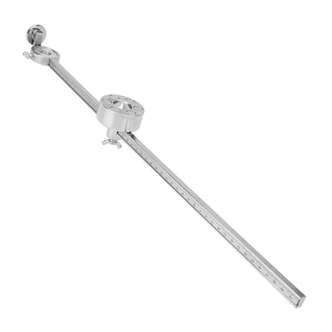 Heavy Duty Stainless Steel Torch Compass Roller Guide For Oxygen Welding And Cutting With Adjustable Gauge Scale Ruler Magnetic Base 50 Cm Length