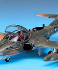1/72 Scale A-37B Dragonfly Model Kit For Hobbyists, Vintage Vietnam War Jet Aircraft Build Set With Detailed Parts shown assembled
