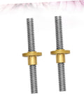 2 Pack Lead Screws With Nuts For Motors Stainless Steel Threaded Rods For 3D Printers CNC Machines And Equipment No Hassle Install