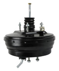 8x9 Inch Power Brake Booster 44610 60792 Straight Up Bolt On Upgrade For Toyota Land Cruiser FZJ80 rear view showing black finish and fittings.