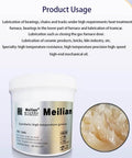 High Temperature Synthetic Lithium Based Grease for Bakery Equipment and Conveyor Chains container with yellow lubricant inside
