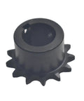 Heavy Duty 13 Tooth Sprocket For 35 Chain B Type 3/4 Bore with Built In 3/16 Key Offset Hub Rust Resistant Black Finish