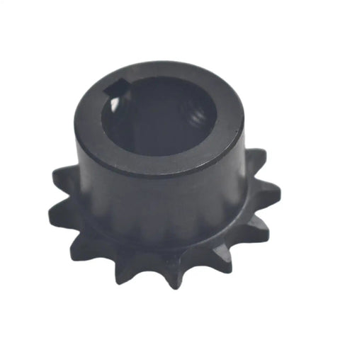 Heavy Duty 13 Tooth Sprocket For 35 Chain B Type 3/4 Bore with Built In 3/16 Key Offset Hub Rust Resistant Black Finish