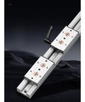 Beefed Up Linear Motion Rail Kit With SGB20 Four Bearing Blocks For CNC DIY And 3D Printer, 500mm SGR20 Guide Rail, steel rail with two bearing blocks