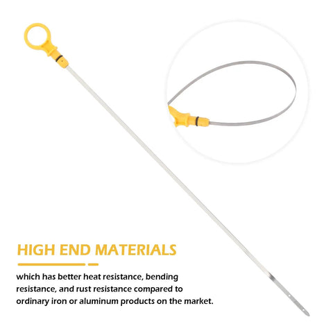 Professional Double Hole Engine Oil Dipstick Replacement OEM CJ5Z6750A with yellow end and flexible design for Ford Lincoln 2.0L EcoBoost
