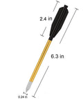 Mini Crossbow Bolts 6.3 Inch Aluminum Arrows For 50-80 Lbs Pistol Crossbow, black fletching and sharp steel tip, dimensions shown
