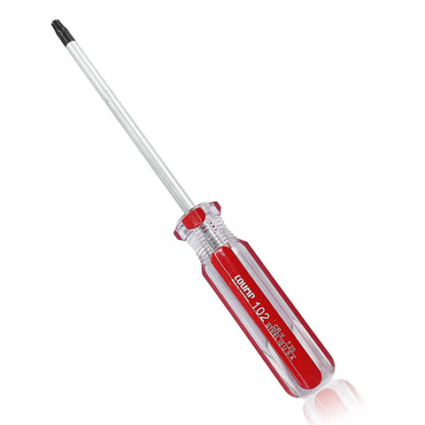 Hardcore T20 Torx Star Security Screwdriver Featuring Knuckle Friendly Grip And Ballistic High Carbon Steel Blades Built Like A Tank For Serious Automotive And Home Repair Jobs Anywhere, with a 100mm shaft.