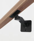 Swivel Handrail Brackets Set, Rugged Heavy Duty Steel Hand Rail Wall Mounts For Staircase Railing, Pack Of 4, Black, Adjustable Hex Wrench