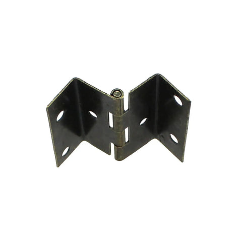 Heavy Duty Quadruple Folding Right Angle Edge Hinge Set Real Deal Iron Hardware For Cabinet Doors Wooden Boxes And Toolboxes Built Tough To Last 4 Pack Steel Connector