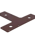 Heavy Duty T Shaped Steel Braces Rock Solid Reinforcement Plates For Structural Framing And Fencing No Fuss Mending Kit 20 Pack, 150mm by 90mm steel brace.