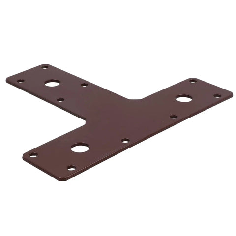 Heavy Duty T Shaped Steel Braces Rock Solid Reinforcement Plates For Structural Framing And Fencing No Fuss Mending Kit 20 Pack, 150mm by 90mm steel brace.