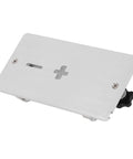 Solid As A Rock 6061 Aluminum Alloy Electric Jig Saw Flip Board And Router Table Insert Plate for Woodworking, angled view.