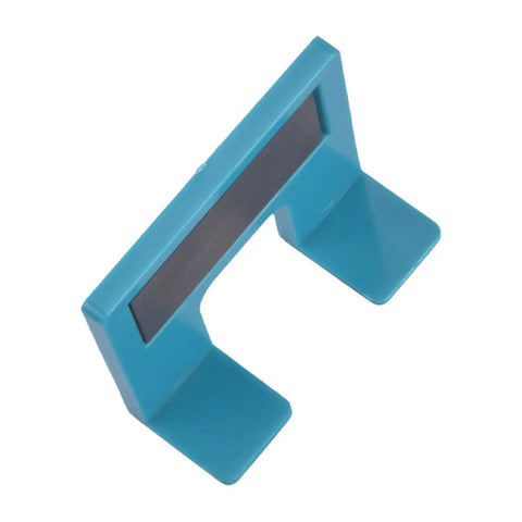 Blue PP Door Hinge Jig for Quick Cabinet Installations, No Fuss Drill And Cut Guide For Precise Door Alignment At Home, Compact 6.5x5 cm.
