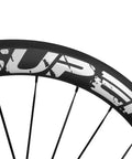 Ultralight 50mm Carbon Wheelset 700C Clincher UD Matte U Shape Crack White Finish for a Fast Smooth Ride With TopNotch Impact