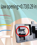 Electric Wire Welding Fixture Soldering Wire Holder with dual spring loaded clips on stable black base, jaw opening 0.29 inches