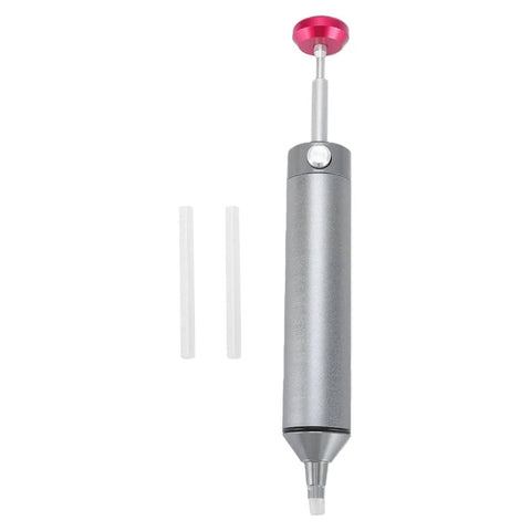 Manual Desoldering Pump Solder Sucker Tool With Anti Clogging Silicone Tip For Easy Solder Removal, Low Maintenance Desoldering Gun