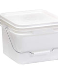 2 Gallon Plastic Bee Feeder For Beekeeping With Secure Lid Great For Syrup Feeding Hives In Backyard, Easy To Use Beekeeping Gear Made In USA