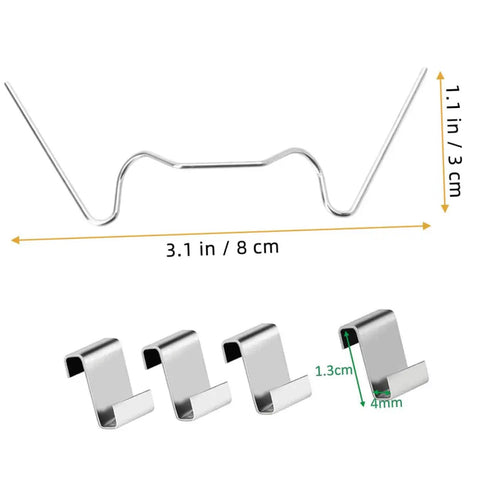 Stainless Steel Greenhouse Repair Kit With Z Clips For Glass Panels And Plant Mounting Clips 50 Set Heavy Duty Fixing Hardware For DIY Garden Greenhouses Windproof Weatherproof Glass Pane Support