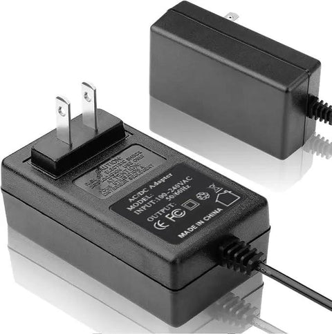 Legit 34V Power Adapter For Whall Ev-691 And Ev-691h Cordless Vacuums, compact black charger with two-prong plug and power cable.