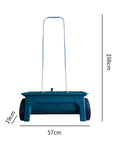 Walk Behind Seed Spreader 12 Liter Hand Push Garden Seeder Broadcast And Drop Spreader with dimensions 108x57x19cm
