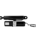 Pro Grade Heavy Duty 8 Inch Stroke Hydraulic Linear Actuator 12V 800W Electric Cylinder Pushing 4400 Pounds Without Breaking A Sweat With IP54 Shield For Industrial Works shown from side view.