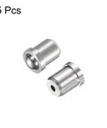 Dang Solid Mini Stainless Steel Ball Point Spring Plungers Five Pack showing two stainless steel spring plungers closeup.