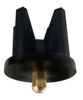 Premium Universal Replacement Clutch Plugs For Indoor Outdoor Roller Blinds And Window Shades Black 28mm Tube Connector, close-up view.
