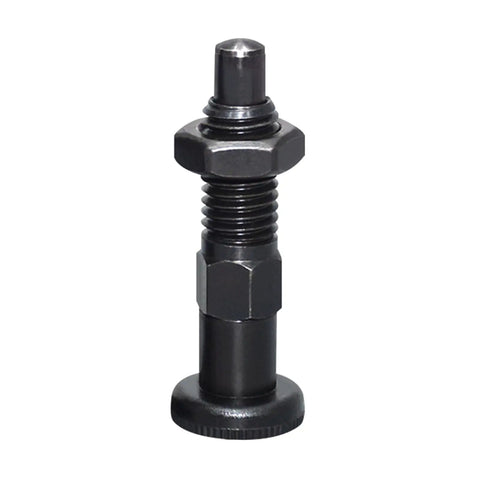 Carbon Steel Spring Return Knob Plunger with Fine Thread Screw for Precise Indexing and Positioning Heavy Duty Rustproof Tool Solid as a Rock for Your DIY Rig Nice Slick Operation Every Time You Need That Tight Fit No Sweat Setup Solid Choice for The Shop