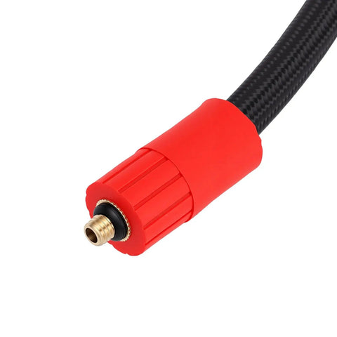 Grab This 16 Cm M6 External Thread Tire Inflator Extension Hose Features Quick Connect Air Chuck Tool Built For Car Motorcycle Bike Tires Perfect For Tight Areas Allowing Easy Inflation Access Without Hassle Helping You Keep Wheels Running Slick Daily, red silicone steel hose