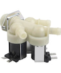 Pro Grade Smart Washing Machine Water Inlet Valve AC 220V With Dope Precise Water Control And Electromagnetic Smart Opening And Closing For Stable Drum Fill, Adjustable Hot And Cold Inflow To Prevent Overflow And Underfill, white plastic