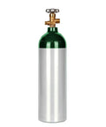 22 Cu Ft Aluminum Oxygen Cylinder With CGA540 Valve, Lightweight Thick Walled Tank For Job Sites, DOT Approved, Safer Handling