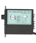 Side view of 400W AC 220V Motor Speed Controller Regulator with forward and backward drive, wiring diagram visible on panel.