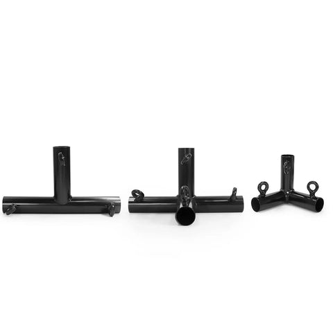 Corner Kit For 55Ft Baseball Batting Cage Frame Fits One Inch EMT Or One And Three Eighths Inch Galvanized Pipe OD Not ID with hooks