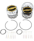 Premium Manual Locking Hub Kit With 19 Spline Fit Zinc Aluminum Dial Dual Seals Chrome Finish and installation hardware