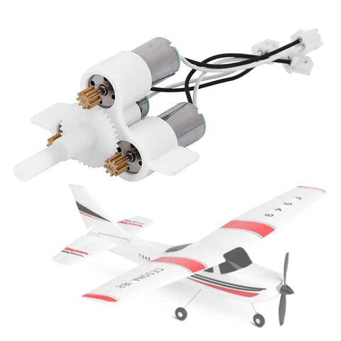 WL F949 Aircraft Engine Kit With Top Notch Craftsmanship And Long Life, showing engine parts and RC plane, silver metal build.