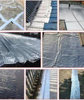 Heavy Duty Self Adhesive Waterproof Asphalt Tape For Swift Roof Patch Repairs applied on various roof surfaces in multiple angles.