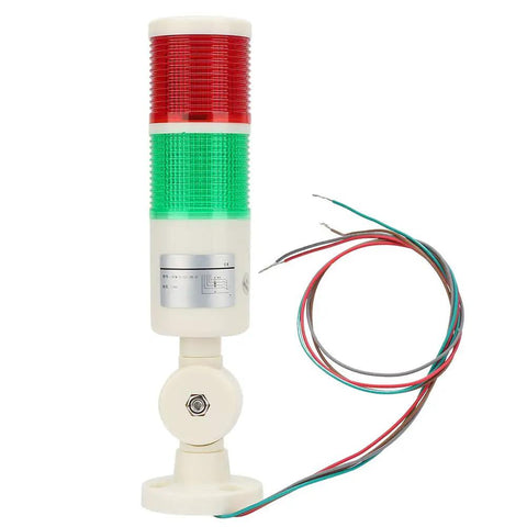 Industrial Machine Alarm LED Light For CNC Gear With Red And Green Indicator Tower And Buzzer, Warning Lights For Mechanical Tools And Tooling Equipment, Durable Status Alert System