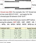 Brass 1/2 NPT male to 3/8 NPT male reducing hex nipple, 1000 psi, for 0.71 in and 0.57 in pipe IDs