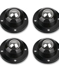 Self Adhesive Caster Wheels 0.8 Inch Low Profile Swivel 360 Degree Rotation For Furniture And Home Organization, 4 Pack