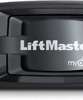 Plug-and-Play Internet Gateway For Garage Door Openers With MyQ Two-Way Communication shown in black casing