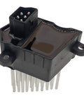 Direct Swap Hvac Blower Motor Control Module Resistor 64116929540 Ru617 351321511, black resistive module with metal fins.
