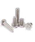 Rock Solid 304 Stainless Steel Slotted Cheese Head Machine Screws M3 M4 M5 M6 Threads Offering No Sweat Rust Protection stacked together