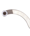 Carbide-tipped swan-neck wood turning hollowing tool with 12mm round carbide insert, close-up view