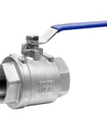 Blue Ball Valve Handle for Outdoor Faucets DN15 Stainless Steel Lever Heavy Duty Replacement Chrome Plated