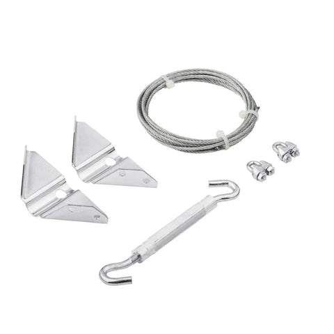 Anti Sag Gate Kit For Exterior Use With WeatherGuard Protection Zinc Plated Heavy Gauge Cold Rolled Steel Includes Top And Bottom Corner Braces And Mounting Hardware Keeps Gates Aligned With Up To Seven And A Half Feet Diagonal Bracing