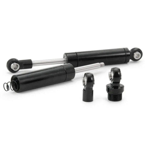 Beefy 80/90/100/110/120mm Internal Shocks Absorber For 1/10 RC Crawlers close-up view showing components and aluminum build