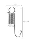 Top Notch 12-Piece Mini Stainless Steel Extension Springs Kit With Secure Hooks And Wire Pulling Clips For Quick Graphic Swaps On Display Boards Perfect For Shop Repairs And Tough Industrial Jobs With Durable Galvanized Metal For Maximum Stability. mini stainless steel extension spring, 5cm x 2cm
