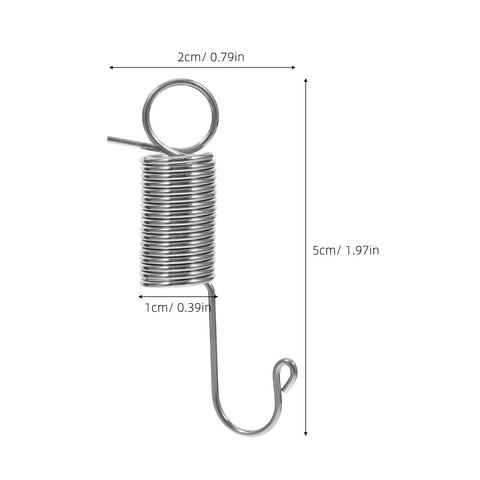 Top Notch 12-Piece Mini Stainless Steel Extension Springs Kit With Secure Hooks And Wire Pulling Clips For Quick Graphic Swaps On Display Boards Perfect For Shop Repairs And Tough Industrial Jobs With Durable Galvanized Metal For Maximum Stability. mini stainless steel extension spring, 5cm x 2cm