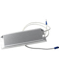 RXLG 100W aluminum fixed resistor module with ribbed heatsink and ring-terminal wire