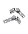 2 Pack Flip Hinge Damper With Screws, Heavy Duty 2.0 Nm Torque Torsion Shaft Hinge, 304 Stainless Steel, visible in top view.